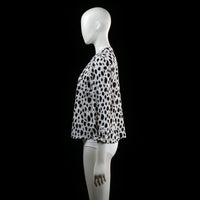 Blouse - White & Black - Size S