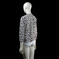 Blouse - White & Black - Size S
