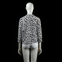 Blouse - White & Black - Size S