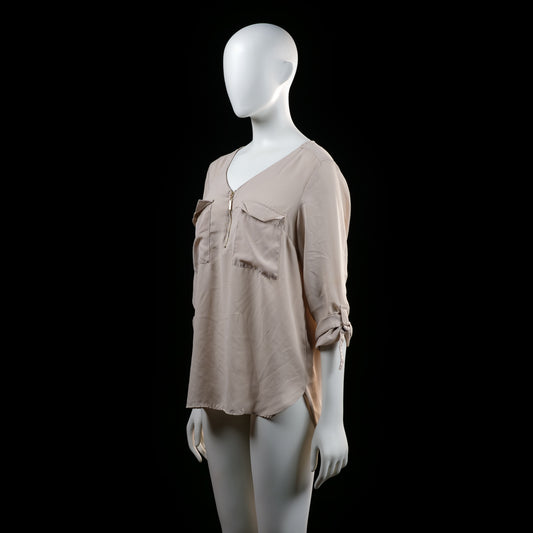 Blouse - Beige - Size 42