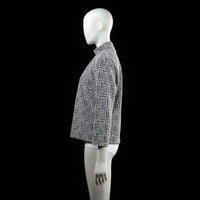 Blouse - White & Black - Size L