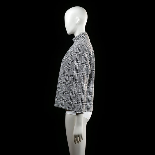 Blouse - White & Black - Size L