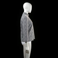 Blouse - White & Black - Size L