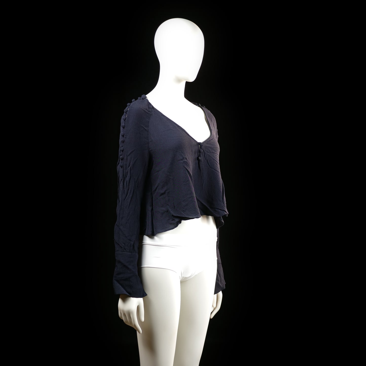 Blouse - Navy - Size M