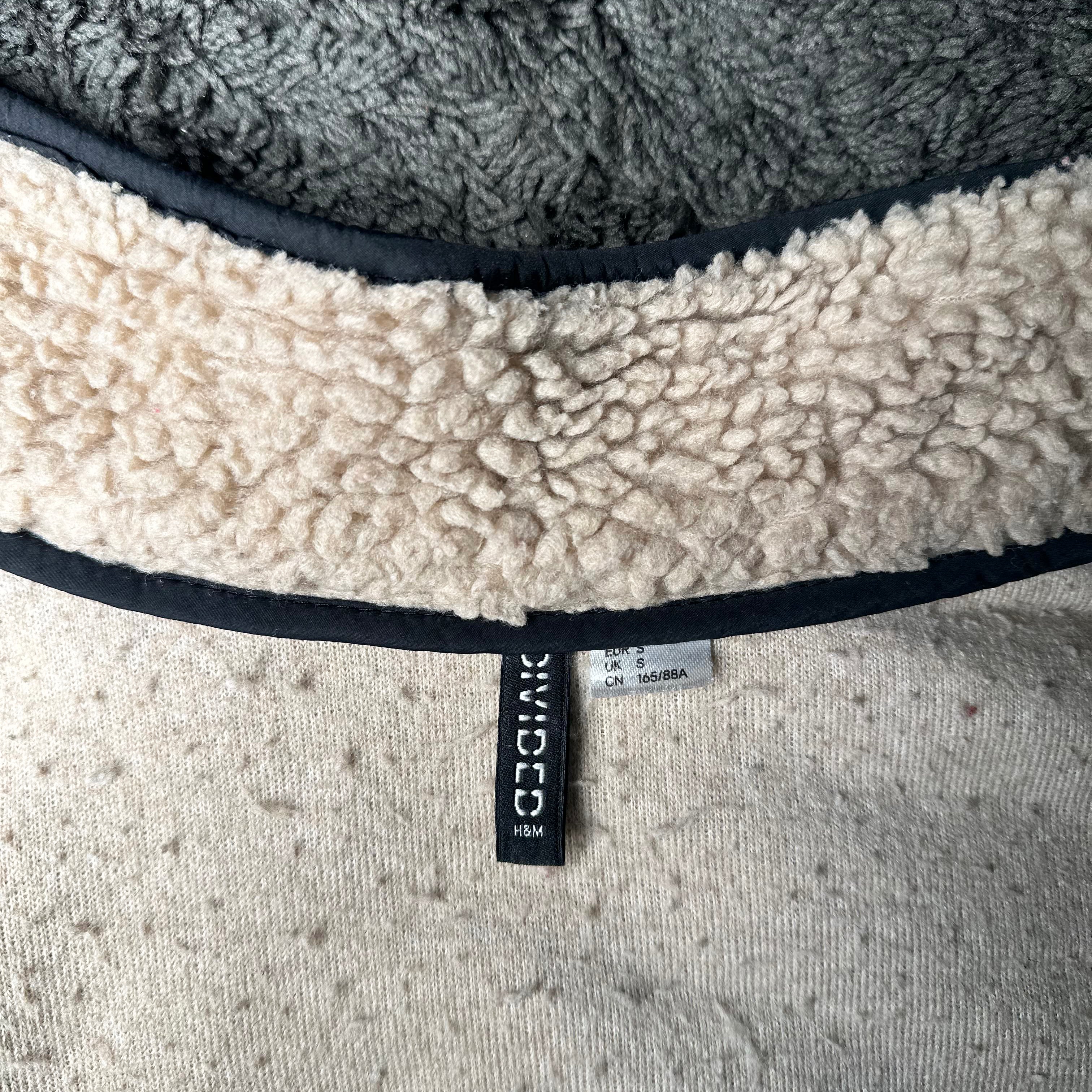 Fleece jacket - Camel & Black - Size S