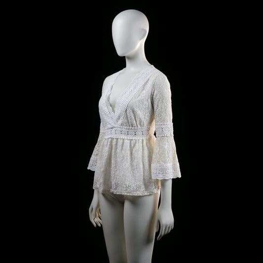 Blouse - Ivory - Size M