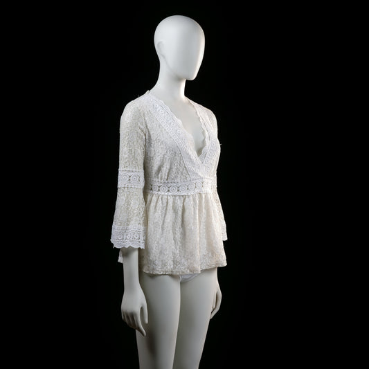 Blouse - Ivory - Size M