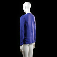 Blouse - Indigo & White - Size M