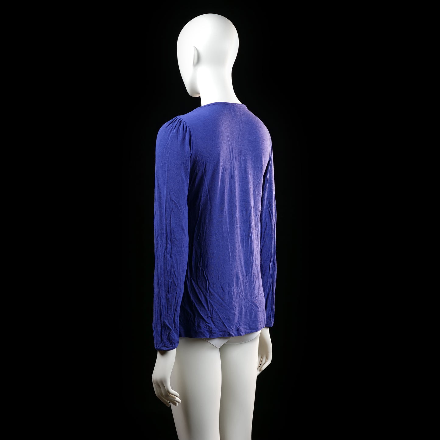 Blouse - Indigo & White - Size M