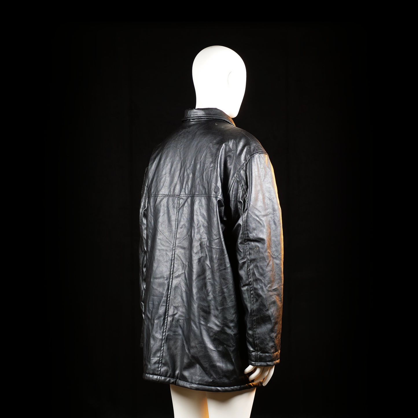 Leather jacket - Black - Size XXL