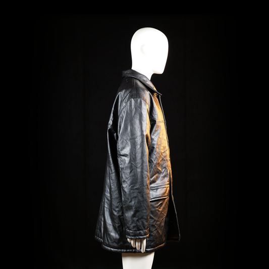 Leather jacket - Black - Size XXL