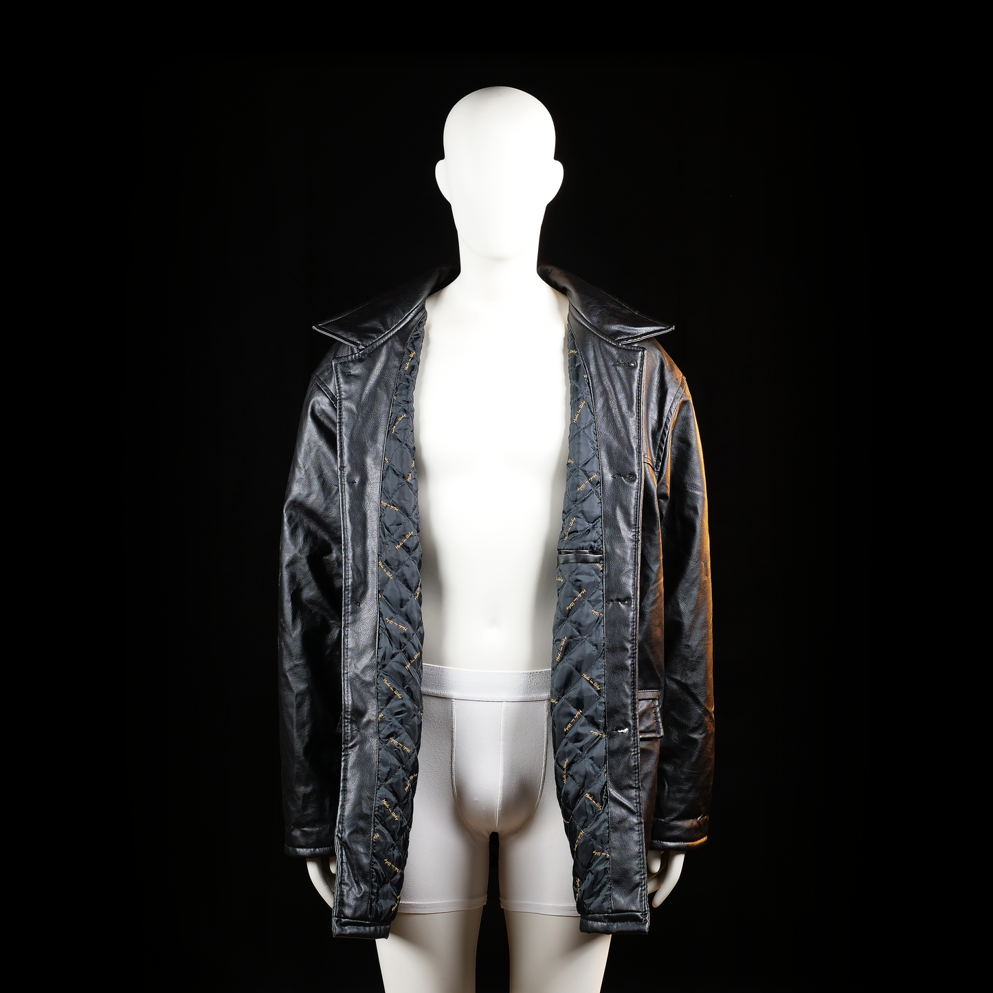 Leather jacket - Black - Size XXL