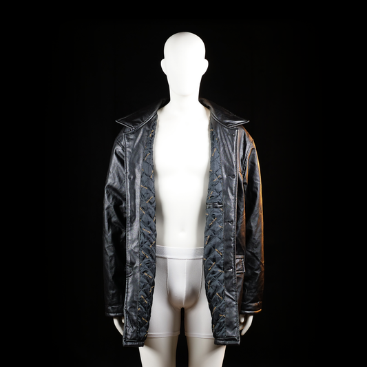 Leather jacket - Black - Size XXL