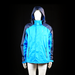 Crivit - Rain jacket - Sky Blue & Navy - Size 56 - Two-tone zip-up hooded jacket with a high collar and adjustable drawcord hood. Features zippered side pockets and a chest seam detail.