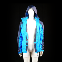 Rain jacket - Sky Blue & Navy - Size 56