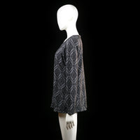 Blouse - Gray & Black - Size M