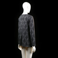 Blouse - Gray & Black - Size M