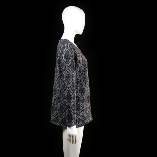 Blouse - Gray & Black - Size M