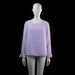 Shein - Blouse - Lavender - Size L - Long-sleeve lavender blouse with a textured dotted pattern throughout. Features flared cuffs and a round neckline.