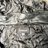Leather jacket - Black & Ivory - Size M