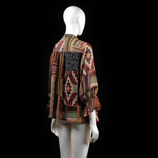 Blouse - Multicolored - Size 42