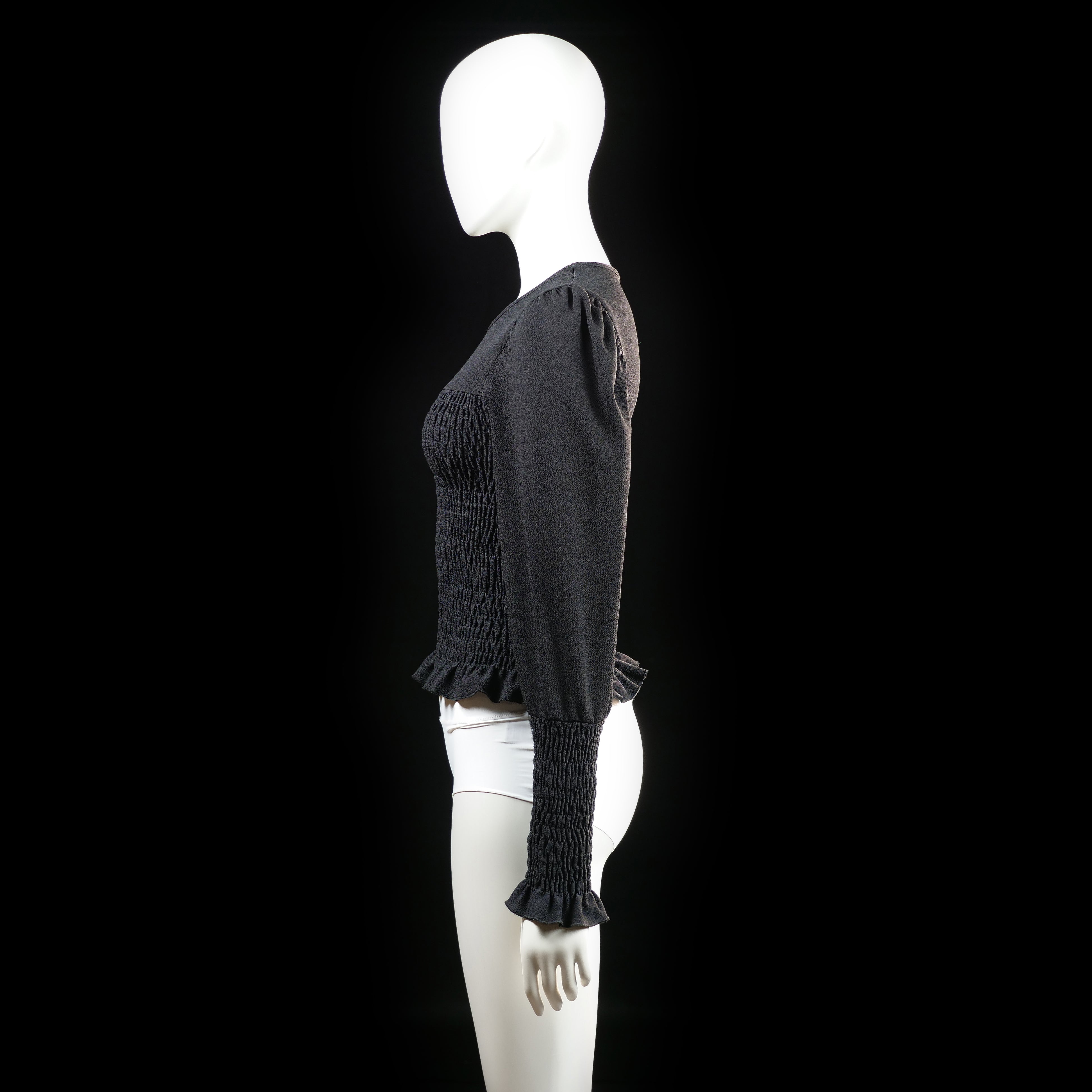 Blouse - Black - Size S