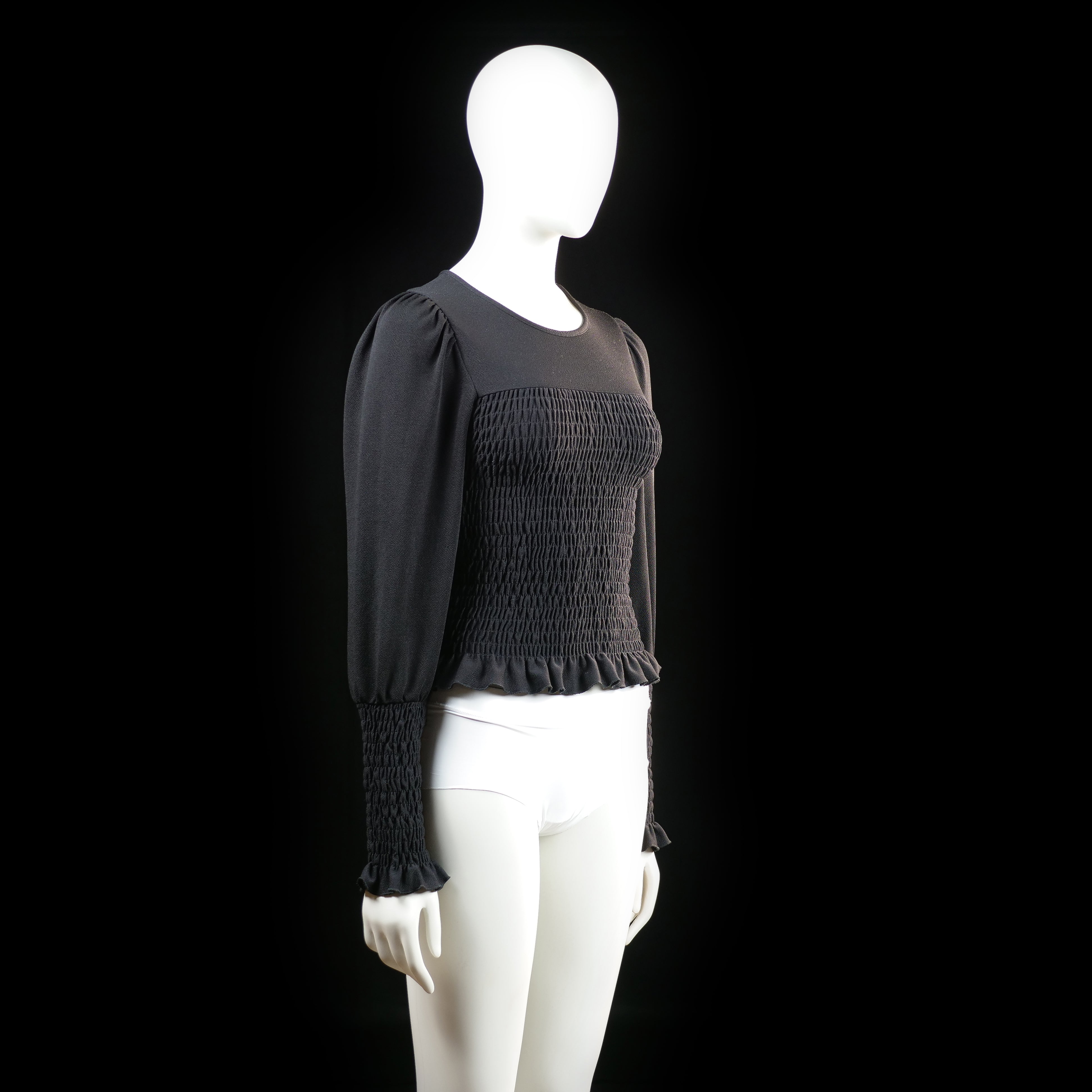 Blouse - Black - Size S