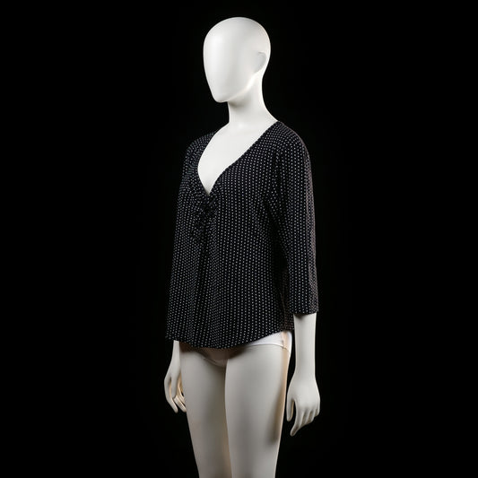 Blouse - Black & White - Size XL