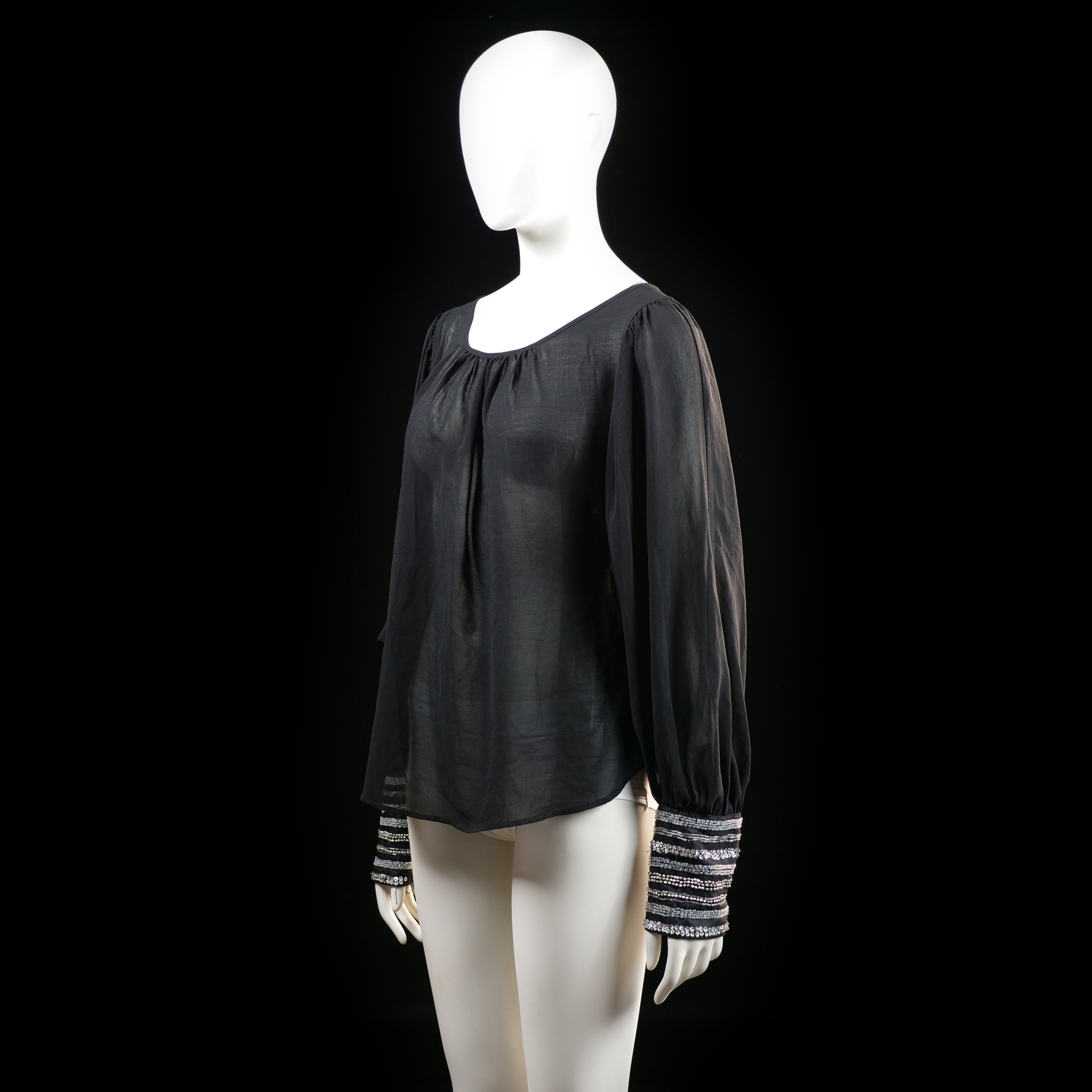 Blouse - Black & White - Size 40