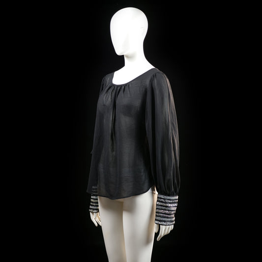 Blouse - Black & White - Size 40