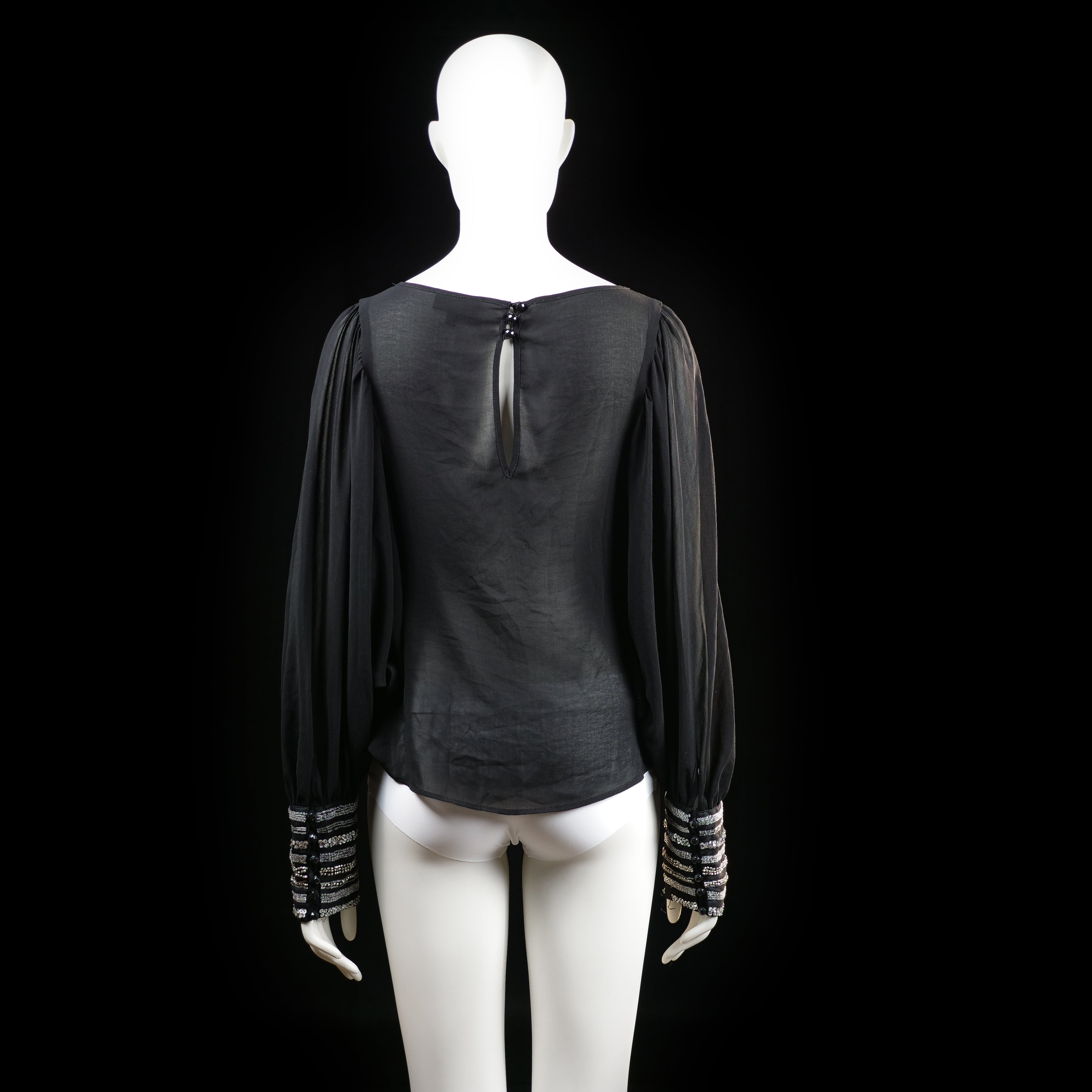 Blouse - Black & White - Size 40