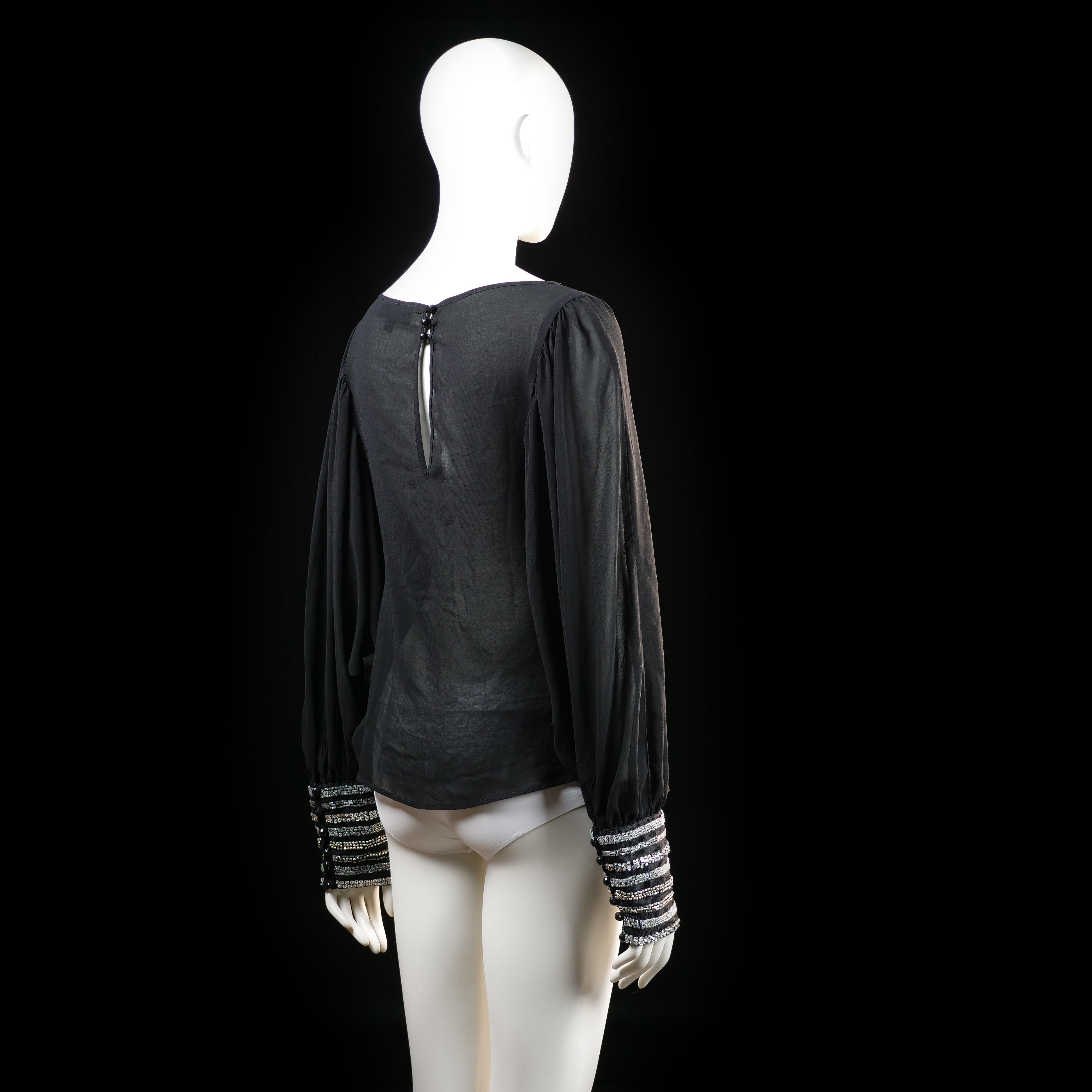 Blouse - Black & White - Size 40