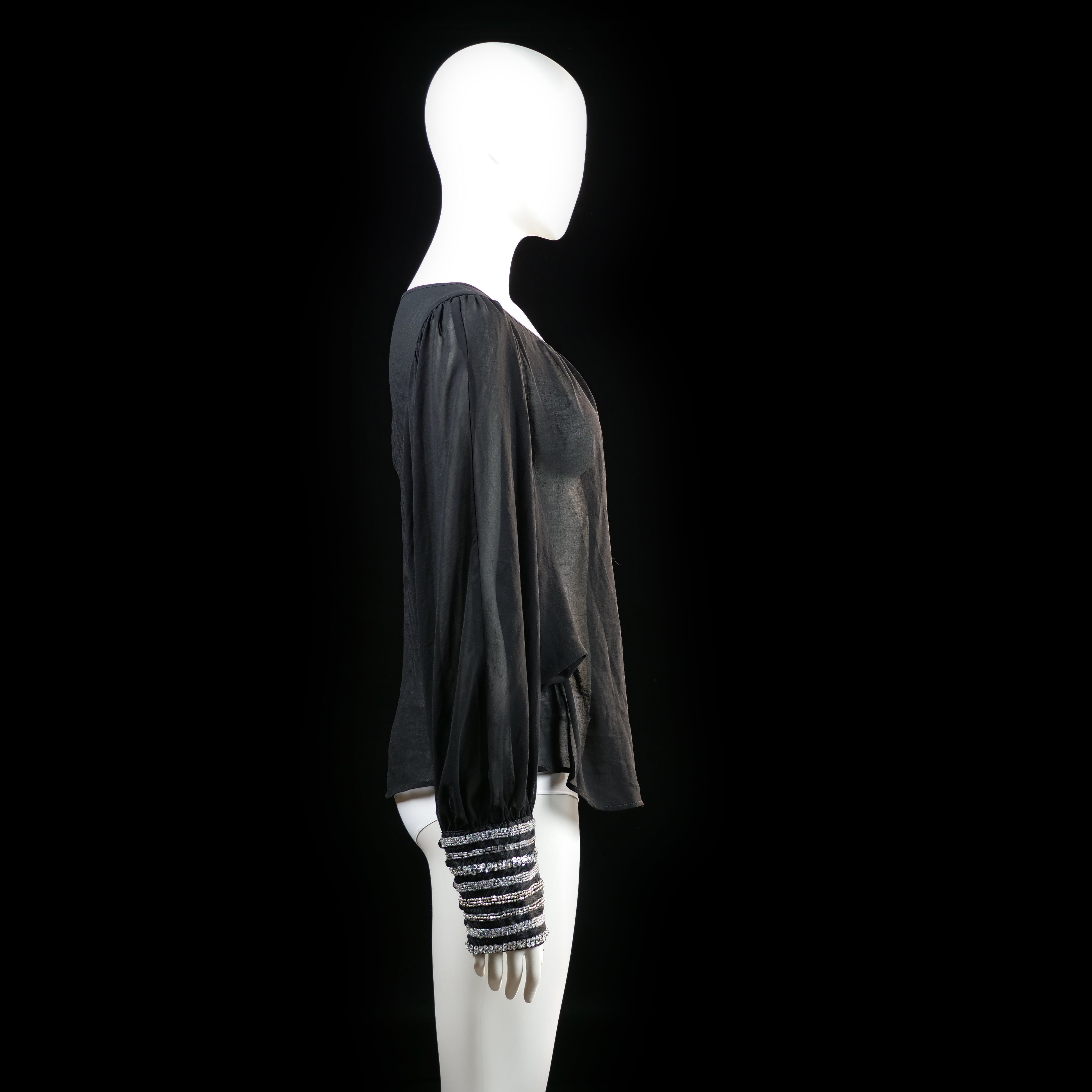 Blouse - Black & White - Size 40