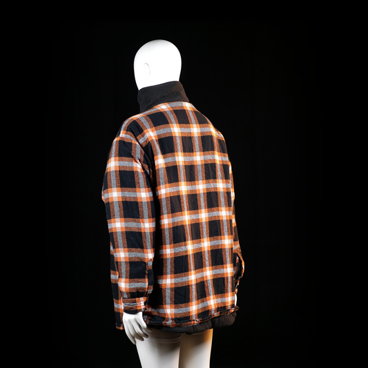 Fleece jacket - Black & Orange - Size 4XL