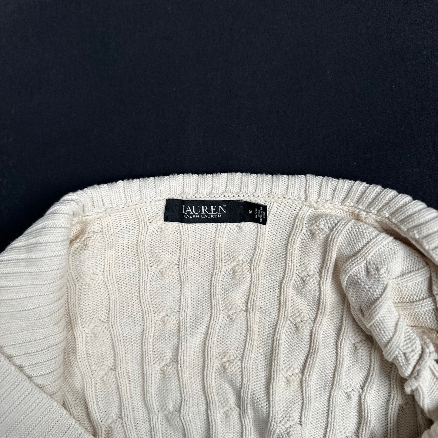 Cardigan - Ivory - Size M