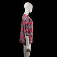 Blouse - Multicolored - Size XL