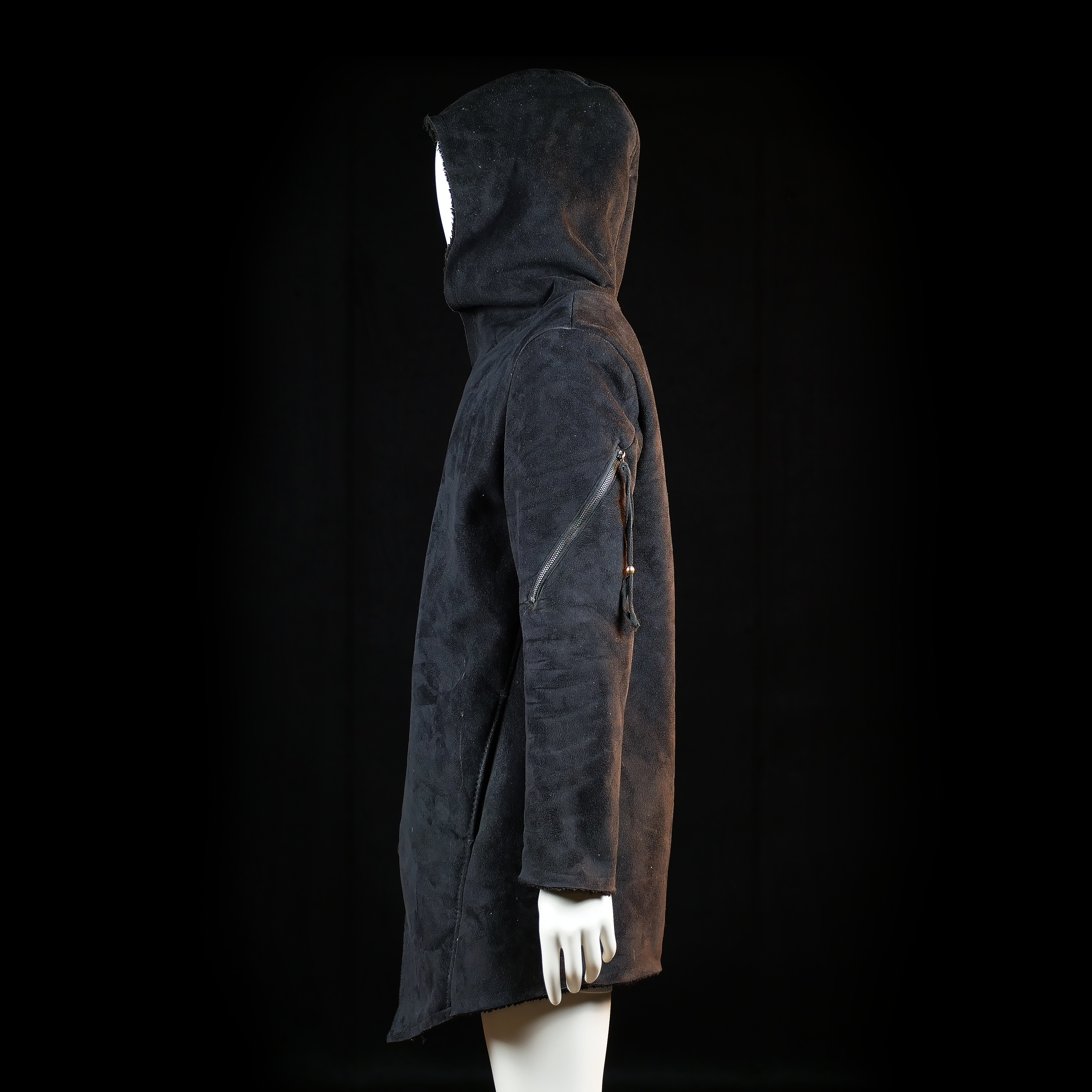 Wrap coat - Black - Size M