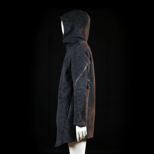 Wrap coat - Black - Size M