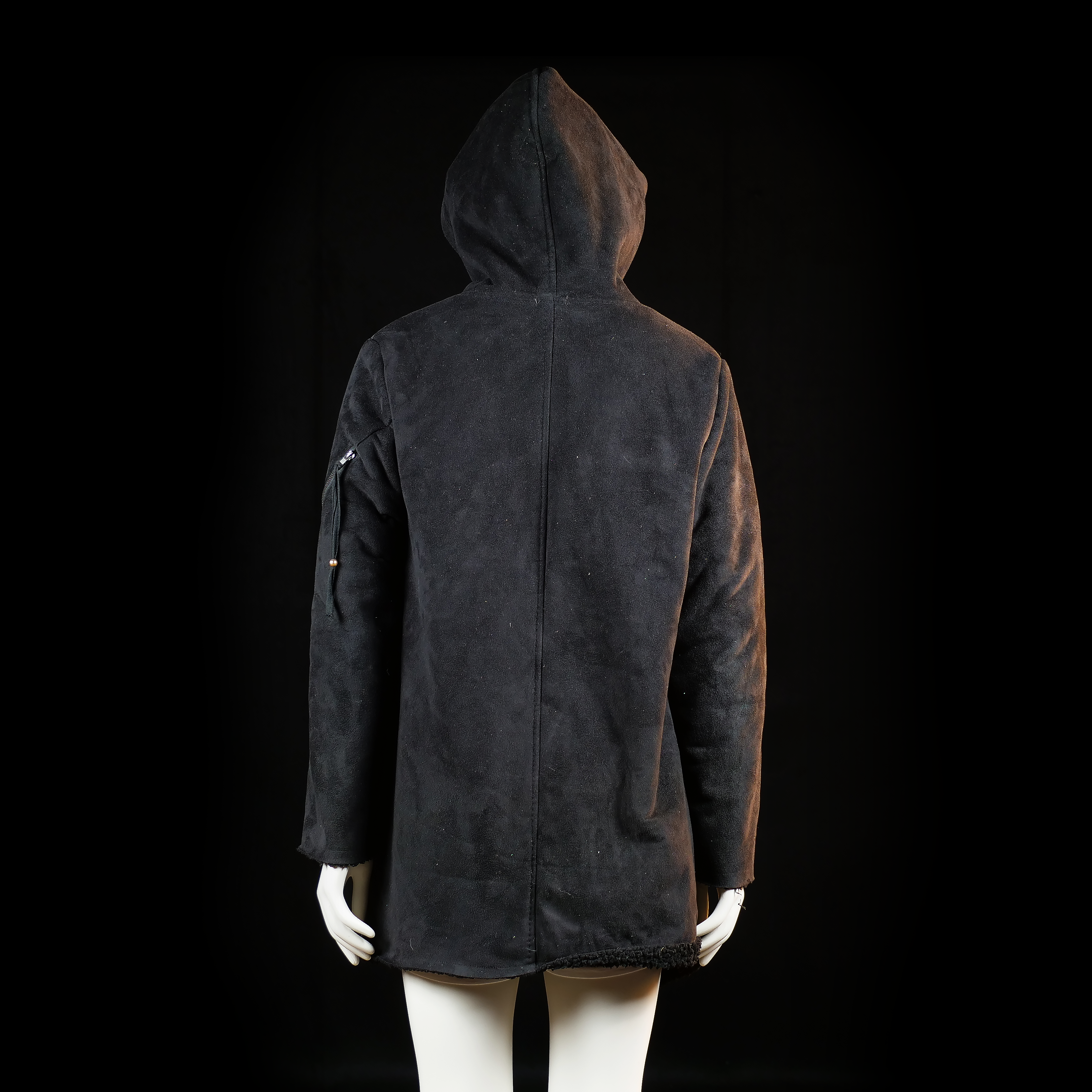 Wrap coat - Black - Size M