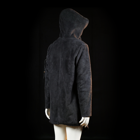 Wrap coat - Black - Size M