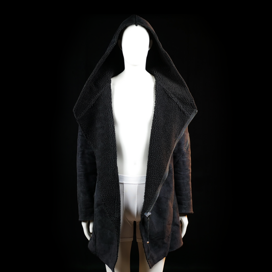 Wrap coat - Black - Size M