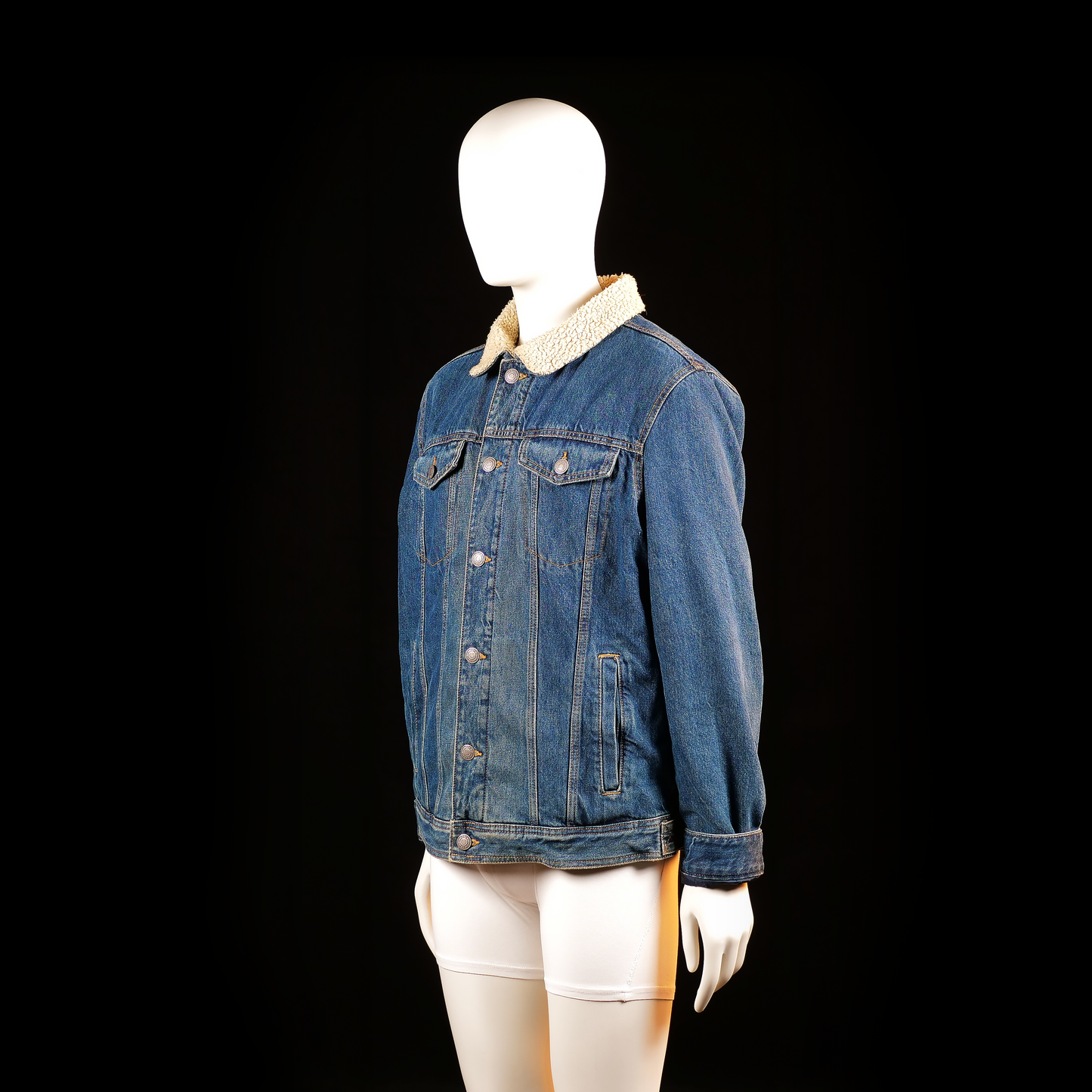 Denim jacket - Denim Blue & Ivory - Size L