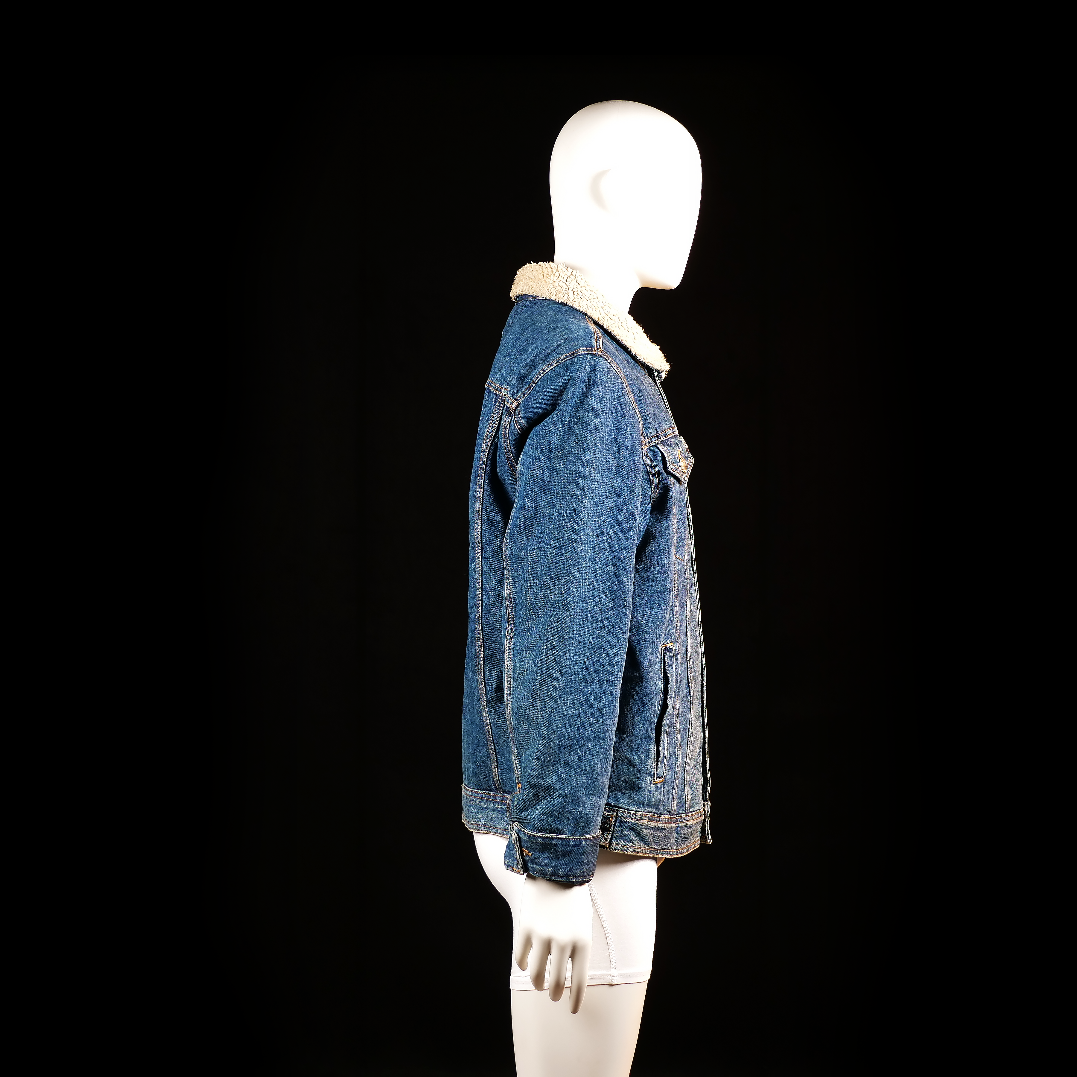 Denim jacket - Denim Blue & Ivory - Size L