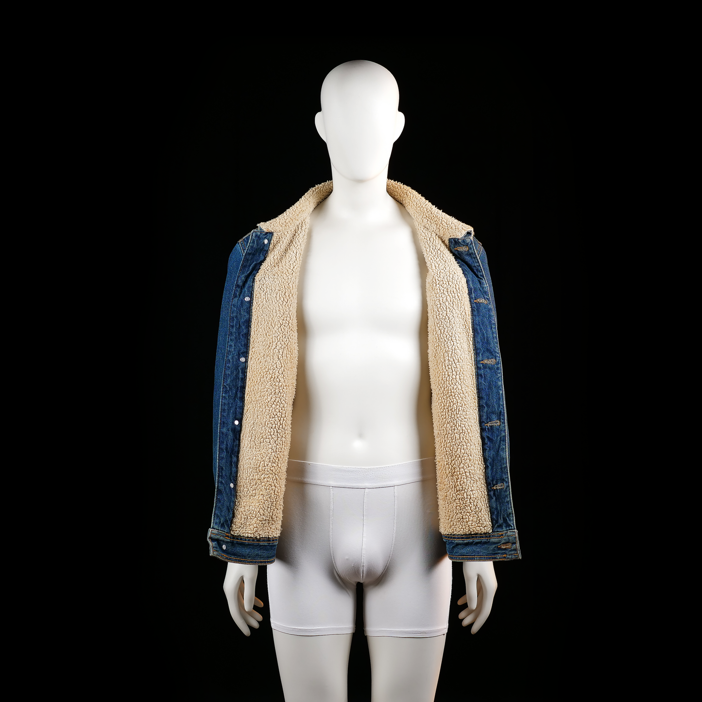 Denim jacket - Denim Blue & Ivory - Size L