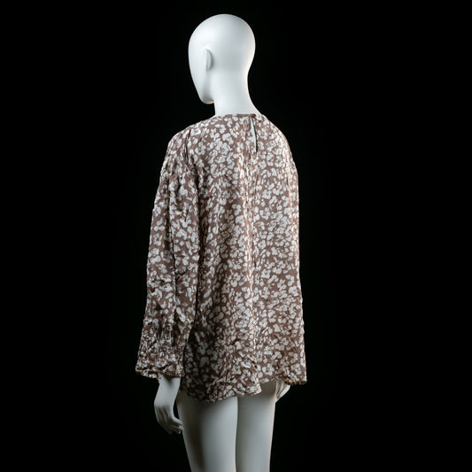 Tunic - Taupe & White - Size XL