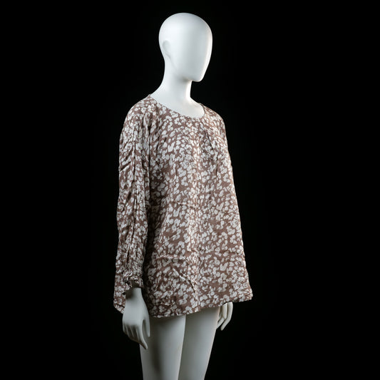 Tunic - Taupe & White - Size XL
