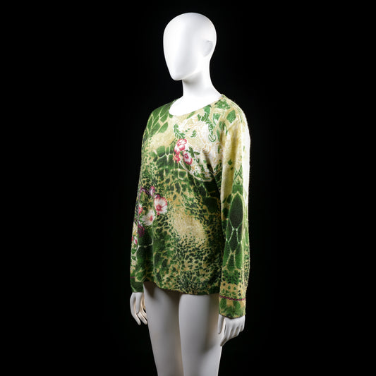 Sweater - Olive & Sand - Size L