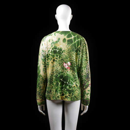 Sweater - Olive & Sand - Size L