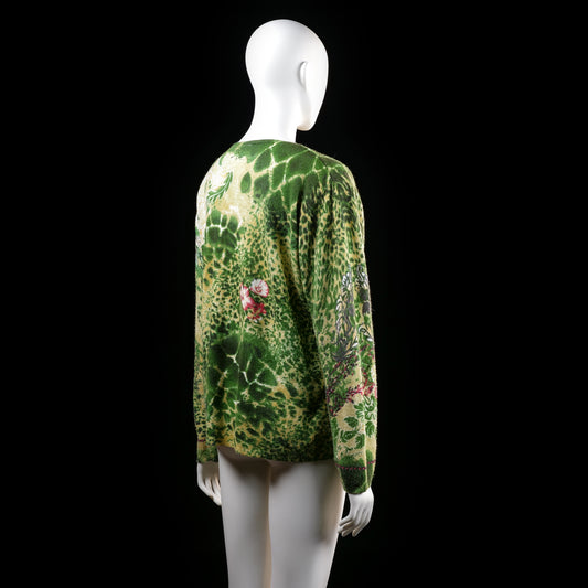 Sweater - Olive & Sand - Size L