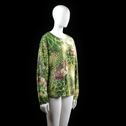 Sweater - Olive & Sand - Size L